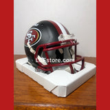 San Francisco 49ers Star Tight End George Kittle Autograph Mini Flat Black Helmet